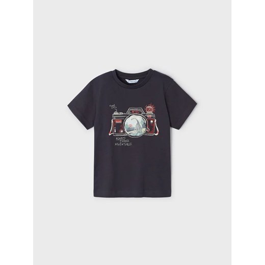 Mayoral T-Shirt 3003 Czarny Regular Fit ze sklepu MODIVO w kategorii Bluzki dziewczęce - zdjęcie 168495148