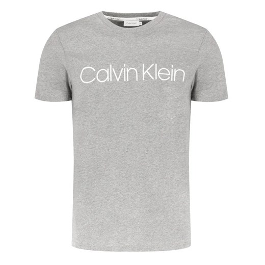 Calvin Klein T-Shirt Logo K10K104063 Szary Regular Fit Calvin Klein S okazyjna cena MODIVO