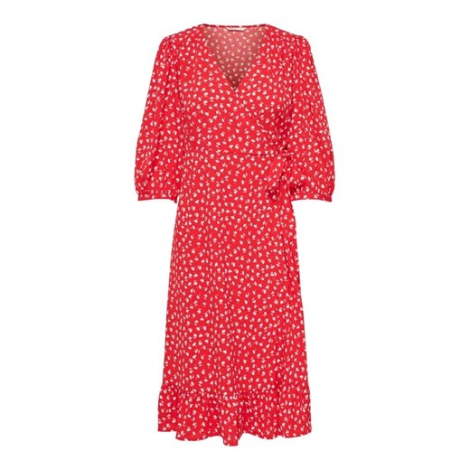 ONLY Sukienka codzienna 15253350 Czerwony Regular Fit XS promocyjna cena MODIVO