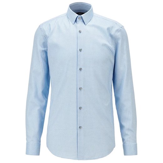 Boss Koszula Isko 50449900 Niebieski Slim Fit 38 okazyjna cena MODIVO