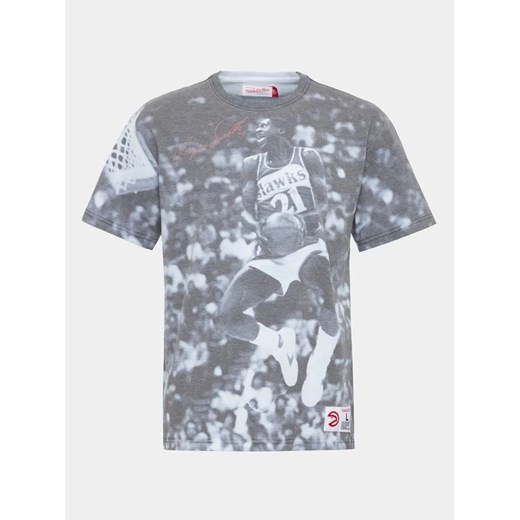 Mitchell & Ness T-Shirt TCRW3401 Szary Regular Fit ze sklepu MODIVO w kategorii T-shirty męskie - zdjęcie 168496545
