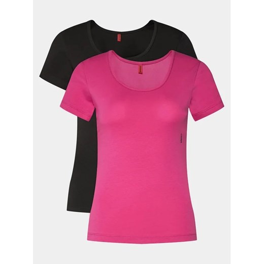 Hugo Komplet 2 t-shirtów Twin T-Shirt 50469660 Różowy Regular Fit L MODIVO