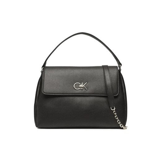 Calvin Klein Torebka Re-Lock Tote W/Flap Pbl K60K610178 Czarny ze sklepu MODIVO w kategorii Torby Shopper bag - zdjęcie 168497317