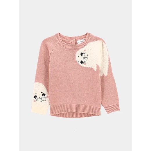 Coccodrillo Sweter ZC2172101WIN Różowy Regular Fit 80 wyprzedaż MODIVO