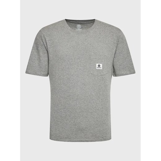 Element T-Shirt Basic Pocket Label ELYKT00116 Szary Regular Fit ze sklepu MODIVO w kategorii T-shirty męskie - zdjęcie 168497795