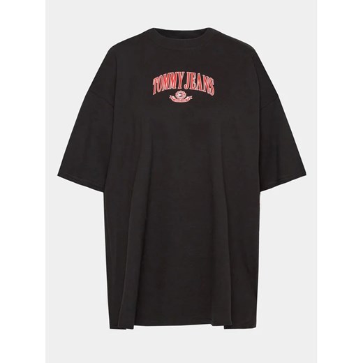 Tommy Jeans Curve T-Shirt Varsity DW0DW15689 Czarny Oversize XL MODIVO promocja