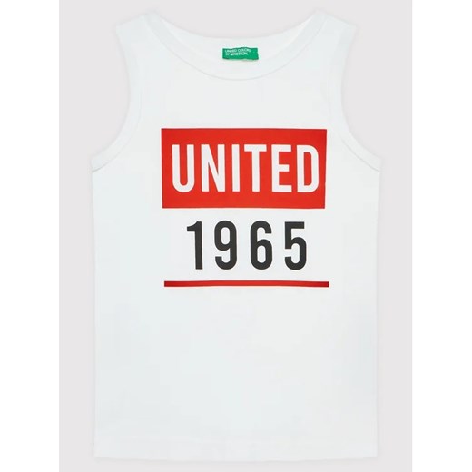 United Colors Of Benetton Top 3I1XCH003 Biały Regular Fit ze sklepu MODIVO w kategorii T-shirty chłopięce - zdjęcie 168498486