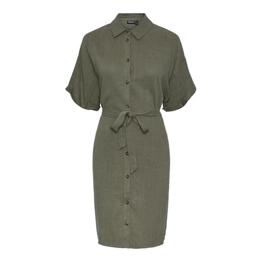 Pieces Sukienka koszulowa 17132920 Zielony Regular Fit Pieces XS okazja MODIVO