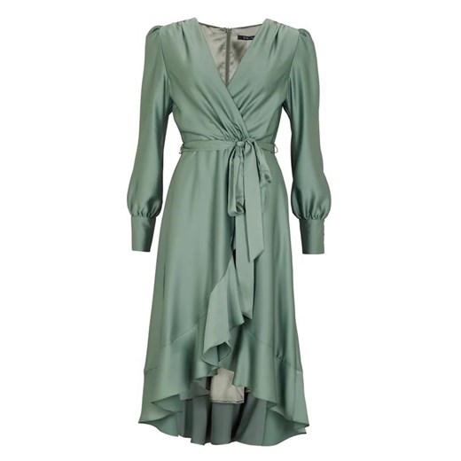 Swing Sukienka koktajlowa 5AE05800 Zielony Regular Fit Swing 42 okazja MODIVO