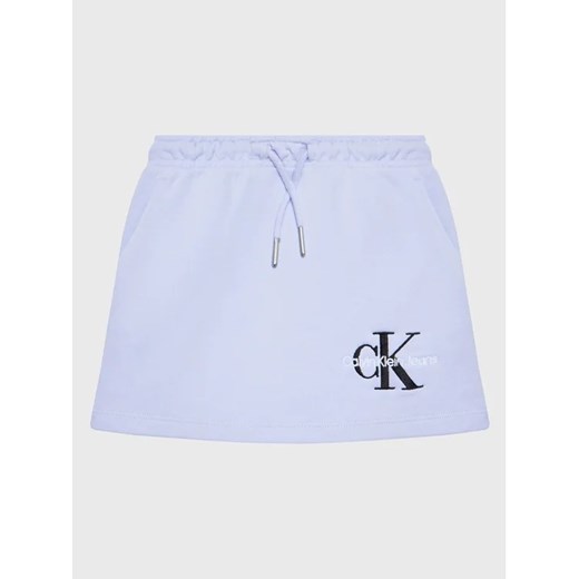 Calvin Klein Jeans Spódnica Monogram Off Placed IG0IG01578 Fioletowy Regular Fit ze sklepu MODIVO w kategorii Spódnice dziewczęce - zdjęcie 168498995
