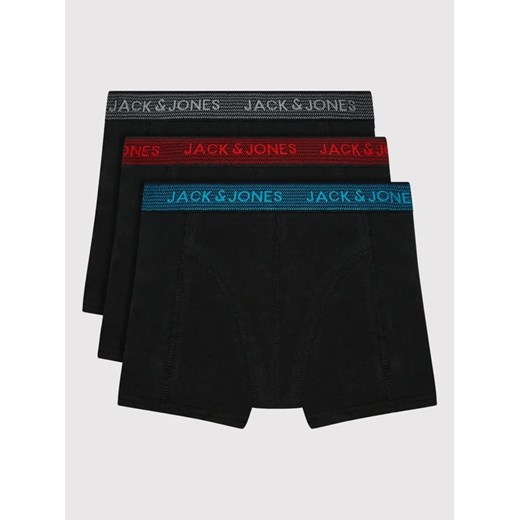 Jack&Jones Junior Komplet 3 par bokserek Waistband 12203513 Czarny ze sklepu MODIVO w kategorii Majtki dziecięce - zdjęcie 168499448