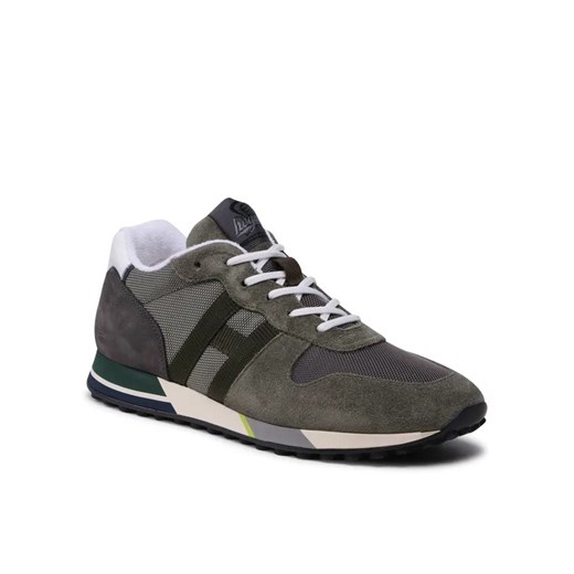 HOGAN Sneakersy HXM3830AN51MVC Zielony Hogan 42 okazyjna cena MODIVO