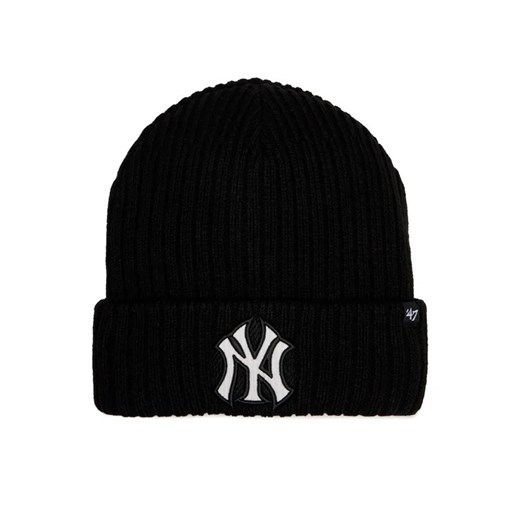 47 Brand Czapka MLB New York Yankees Thick Cord Logo 47 B-THCCK17ACE-BK Czarny ze sklepu MODIVO w kategorii Czapki zimowe damskie - zdjęcie 168500845