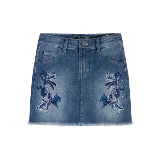 Guess Spódnica jeansowa J3GD14 D45E0 Niebieski Regular Fit ze sklepu MODIVO w kategorii Spódnice dziewczęce - zdjęcie 168502129