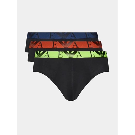 Emporio Armani Underwear Komplet 3 par slipów 111734 3F715 73320 Czarny ze sklepu MODIVO w kategorii Majtki męskie - zdjęcie 168503008