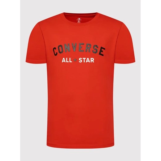 Converse T-Shirt All Varsity Graphic 10023260-A05 Czerwony Standard Fit Converse M okazja MODIVO