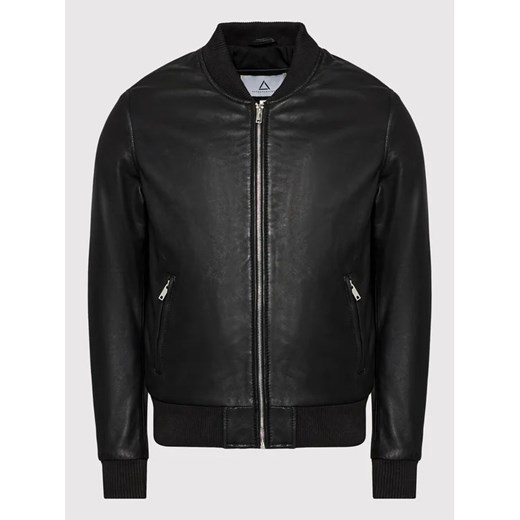 Serge Pariente Kurtka skórzana Bonbon Czarny Slim Fit Serge Pariente XL okazja MODIVO