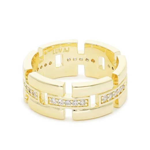 Luv AJ Pierścionek Rossi Cigar Ring FW22-R-RCR-G Złoty ze sklepu MODIVO w kategorii Pierścionki - zdjęcie 168504866
