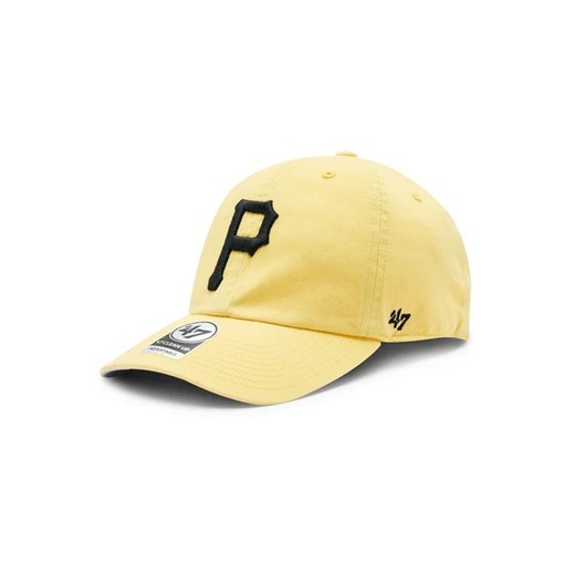 47 Brand Czapka z daszkiem MLB Pittsburgh Pirates Double Under '47 CLEAN UP BAS-DBLUN920GWS-MZ06 Żółty ze sklepu MODIVO w kategorii Czapki z daszkiem męskie - zdjęcie 168504997