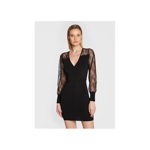 Morgan Sukienka koktajlowa 222-RMPILE Czarny Slim Fit ze sklepu MODIVO w kategorii Sukienki - zdjęcie 168505318