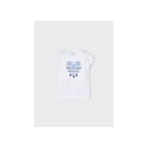 Mayoral T-Shirt 3058 Biały Mayoral 8Y wyprzedaż MODIVO