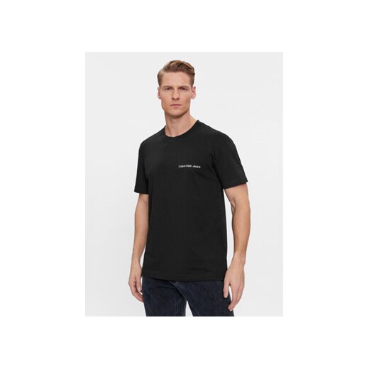 Calvin Klein Jeans T-Shirt Institutional J30J324671 Czarny Regular Fit ze sklepu MODIVO w kategorii T-shirty męskie - zdjęcie 168505496