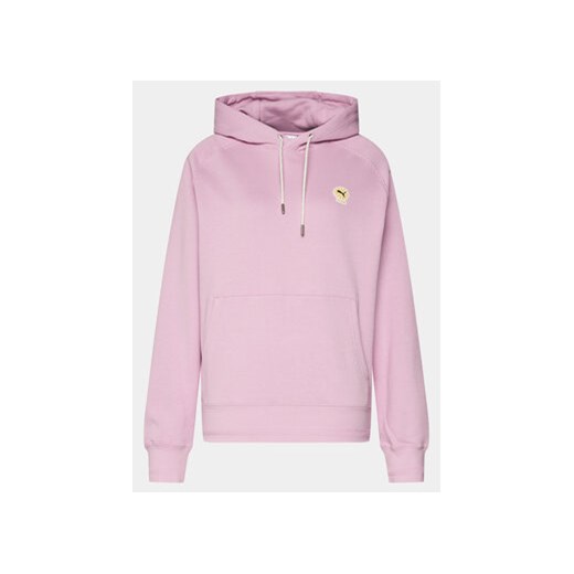 Puma Bluza Unisex PALOMO 538798 Różowy Relaxed Fit Puma XS okazja MODIVO