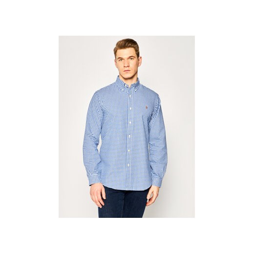 Polo Ralph Lauren Koszula Core Replen 710792041 Niebieski Custom Fit ze sklepu MODIVO w kategorii Koszule męskie - zdjęcie 168506228