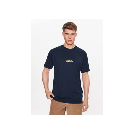 Vans T-Shirt Lower Corecase Ss Tee VN0008TK Granatowy Classic Fit ze sklepu MODIVO w kategorii T-shirty męskie - zdjęcie 168507469