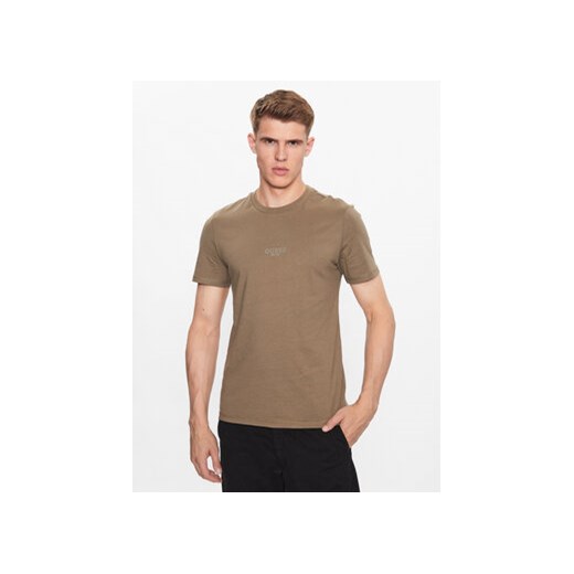 Guess T-Shirt M2YI72 I3Z14 Brązowy Slim Fit ze sklepu MODIVO w kategorii T-shirty męskie - zdjęcie 168508176