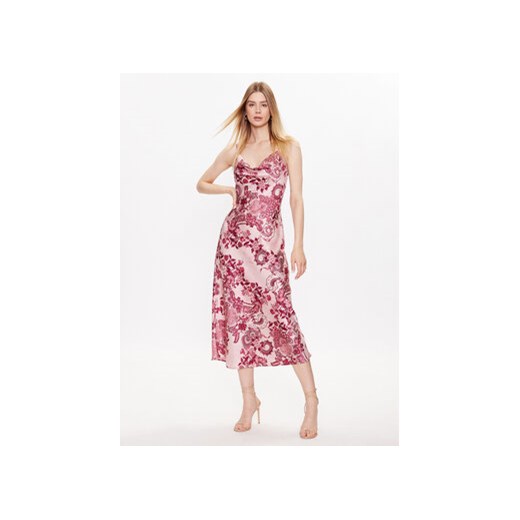 Guess Sukienka codzienna Akilina W3GK85 WD8G2 Różowy Regular Fit ze sklepu MODIVO w kategorii Sukienki - zdjęcie 168509038