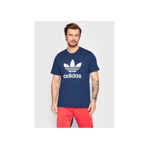 adidas T-Shirt adicolor Classic Trefoil HK5226 Granatowy Regular Fit ze sklepu MODIVO w kategorii T-shirty męskie - zdjęcie 168509195
