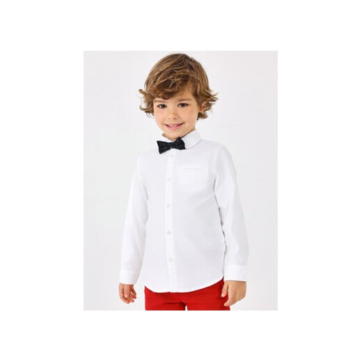Mayoral Koszula 4.108 Biały Regular Fit ze sklepu MODIVO w kategorii Koszule chłopięce - zdjęcie 168509487