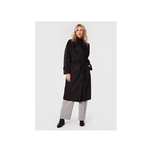 s.Oliver Płaszcz wełniany 2117417 Czarny Loose Fit S MODIVO