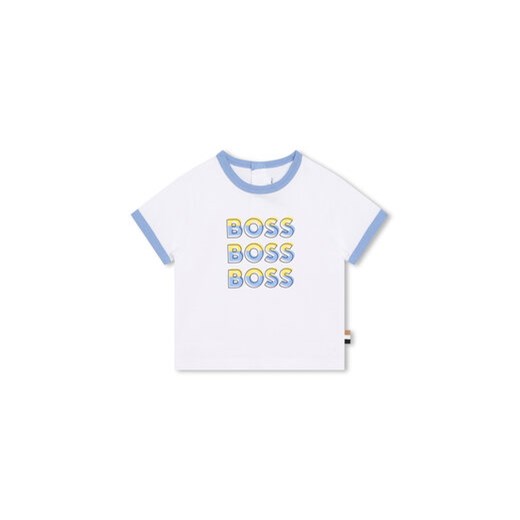 Boss T-Shirt J05A07 S Biały Regular Fit ze sklepu MODIVO w kategorii T-shirty chłopięce - zdjęcie 168510069