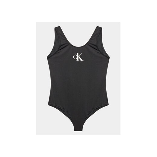 Calvin Klein Swimwear Strój kąpielowy KY0KY00033 Czarny ze sklepu MODIVO w kategorii Stroje kąpielowe - zdjęcie 168510109