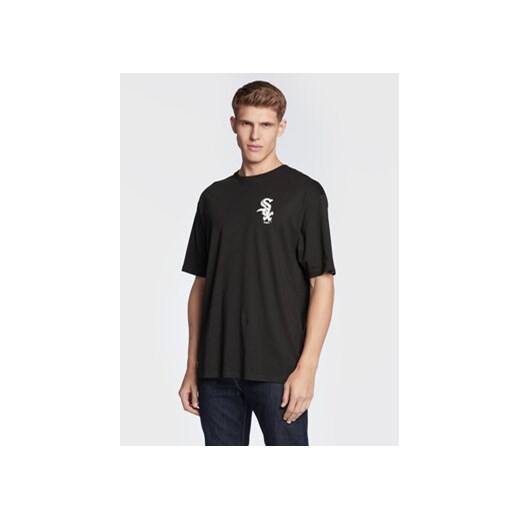 New Era T-Shirt Chicago White Sox League Essential 60284724 Czarny Relaxed Fit ze sklepu MODIVO w kategorii T-shirty męskie - zdjęcie 168510135