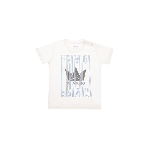 Primigi T-Shirt Be A King 43221027 Biały Regular Fit Primigi 12M MODIVO