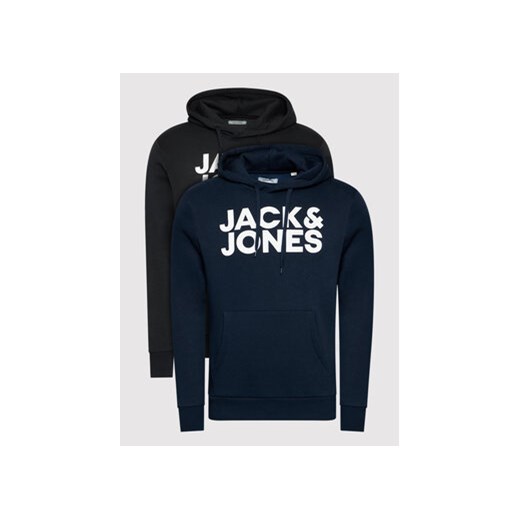 Jack&Jones Komplet 2 bluz Corp 12191761 Kolorowy Regular Fit ze sklepu MODIVO w kategorii Bluzy męskie - zdjęcie 168510349