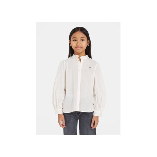 Tommy Hilfiger Koszula KG0KG07620 Biały Regular Fit ze sklepu MODIVO w kategorii Koszule dziewczęce - zdjęcie 168510606