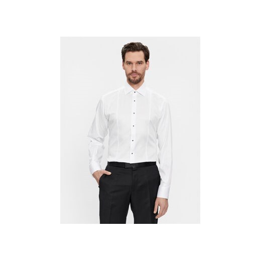 KARL LAGERFELD Koszula 605036 541602 Biały Modern Fit ze sklepu MODIVO w kategorii Koszule męskie - zdjęcie 168511408
