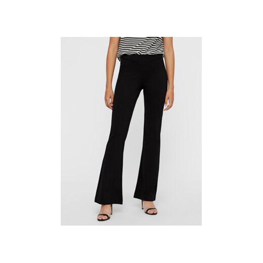 Vero Moda Spodnie materiałowe Kamma 10209858 Czarny Flared Fit ze sklepu MODIVO w kategorii Spodnie damskie - zdjęcie 168511639