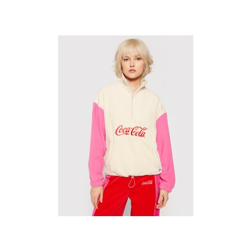 Local Heroes Bluza COCA-COLA LHCCS001 Beżowy Oversize ze sklepu MODIVO w kategorii Bluzy damskie - zdjęcie 168512058