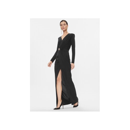 Elisabetta Franchi Sukienka wieczorowa AB-493-37E2-V720 Czarny Regular Fit ze sklepu MODIVO w kategorii Sukienki - zdjęcie 168512226