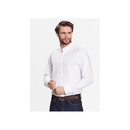 Boss Koszula 50490412 Biały Casual Fit ze sklepu MODIVO w kategorii Koszule męskie - zdjęcie 168512496