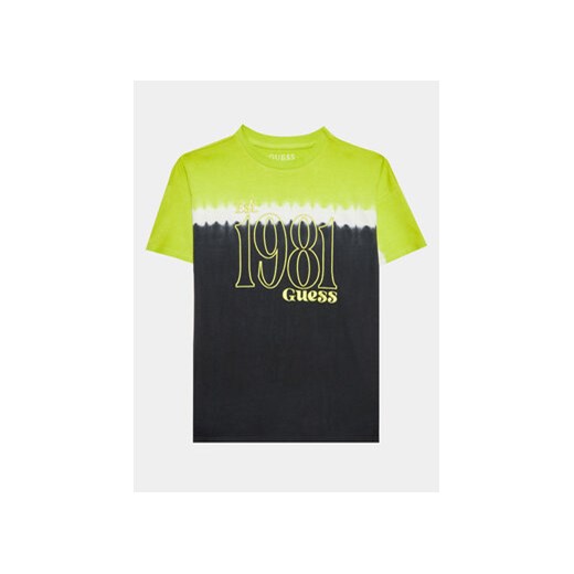 Guess T-Shirt L3YI18 K8HM3 Zielony Regular Fit ze sklepu MODIVO w kategorii Bluzki damskie - zdjęcie 168512677