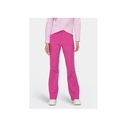 ONLY Spodnie materiałowe Peach 15298660 Różowy Flared Fit ze sklepu MODIVO w kategorii Spodnie damskie - zdjęcie 168512867