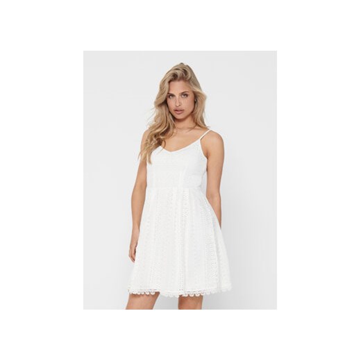 ONLY Sukienka codzienna 15204799 Biały Regular Fit ze sklepu MODIVO w kategorii Sukienki - zdjęcie 168512976