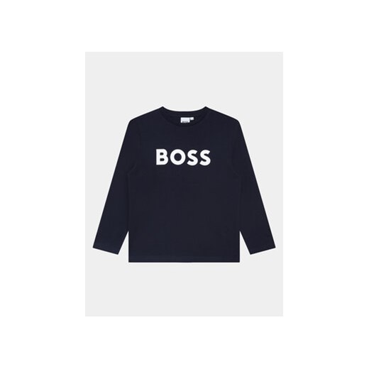 Boss Bluzka J25P25 S Granatowy Regular Fit ze sklepu MODIVO w kategorii T-shirty chłopięce - zdjęcie 168513025