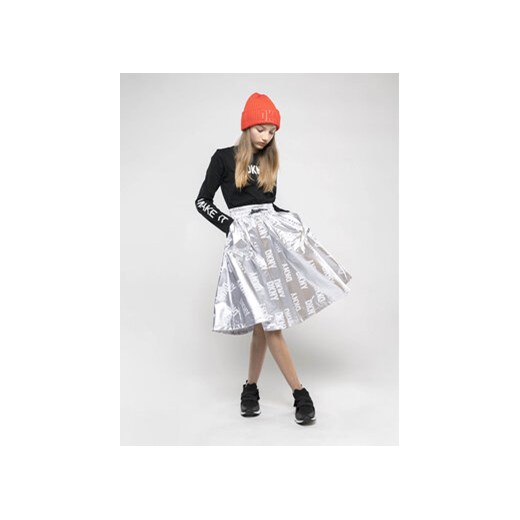 DKNY Spódnica D33618 S Szary Regular Fit 8Y MODIVO okazja